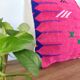 Coussin berbère rose tribal