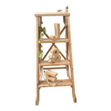 Escabeau de peintre en bois brut