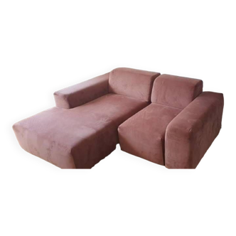 MYCS suede corner sofa