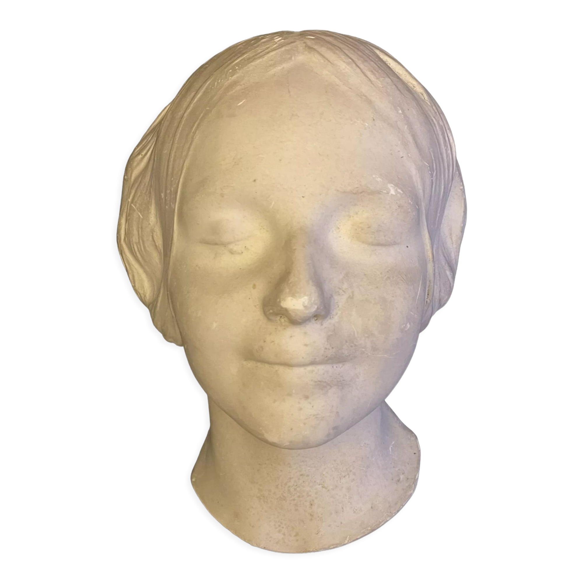 Plaster head: The drowned of the Seine