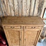 Large antique high oak sideboard