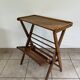 Table d'appoint, porte-revues scandinave vintage