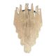 Vintage-Inspired Venetian Murano Glass Conchiglie Chandelier in Black Nicle
