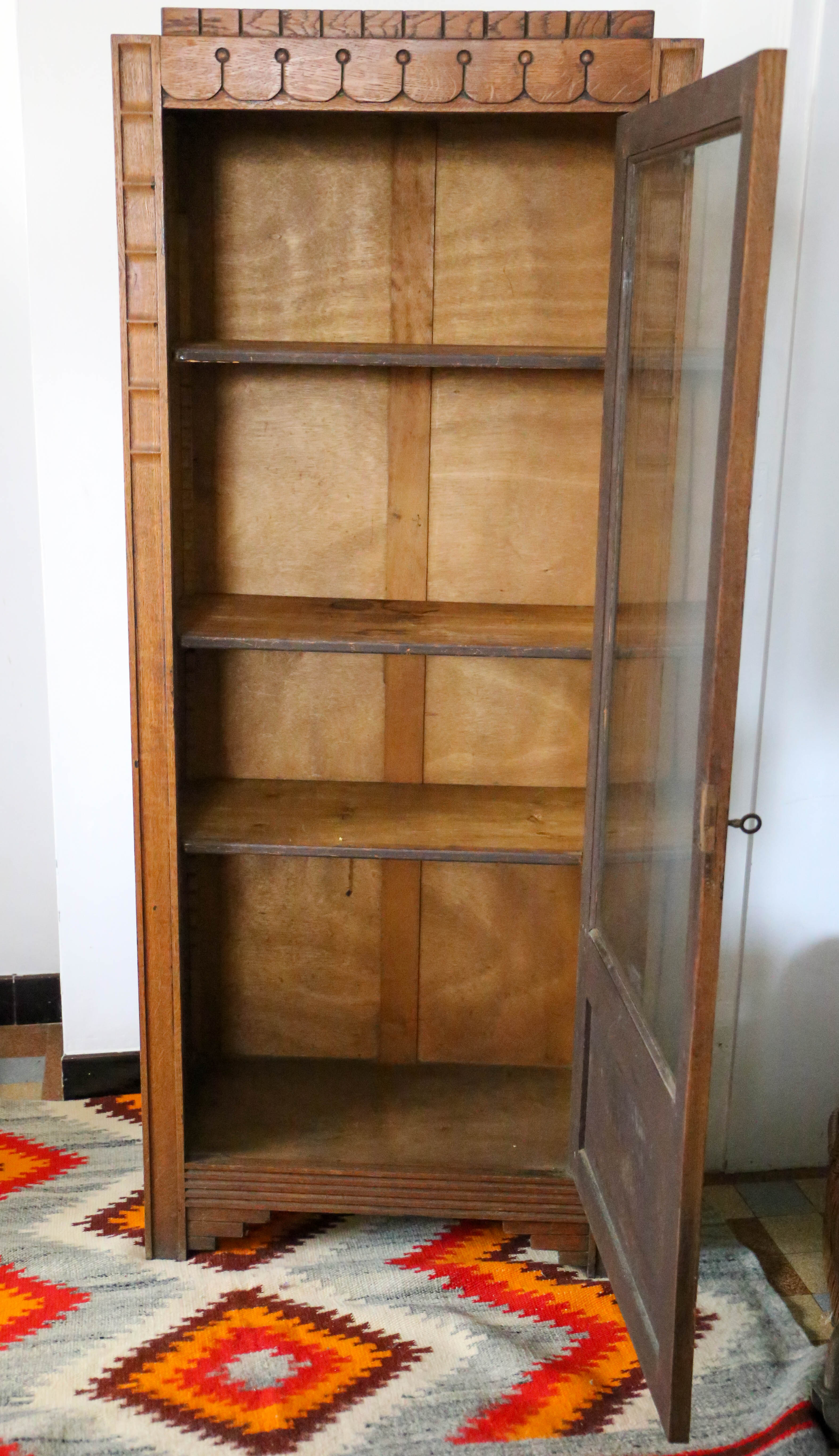 Glazed art deco cabinet