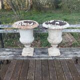 Paire de vases medicis en fonte