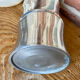 Vintage bamboo vase in aluminium cast – 1980s