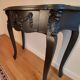 Baroque console black steel