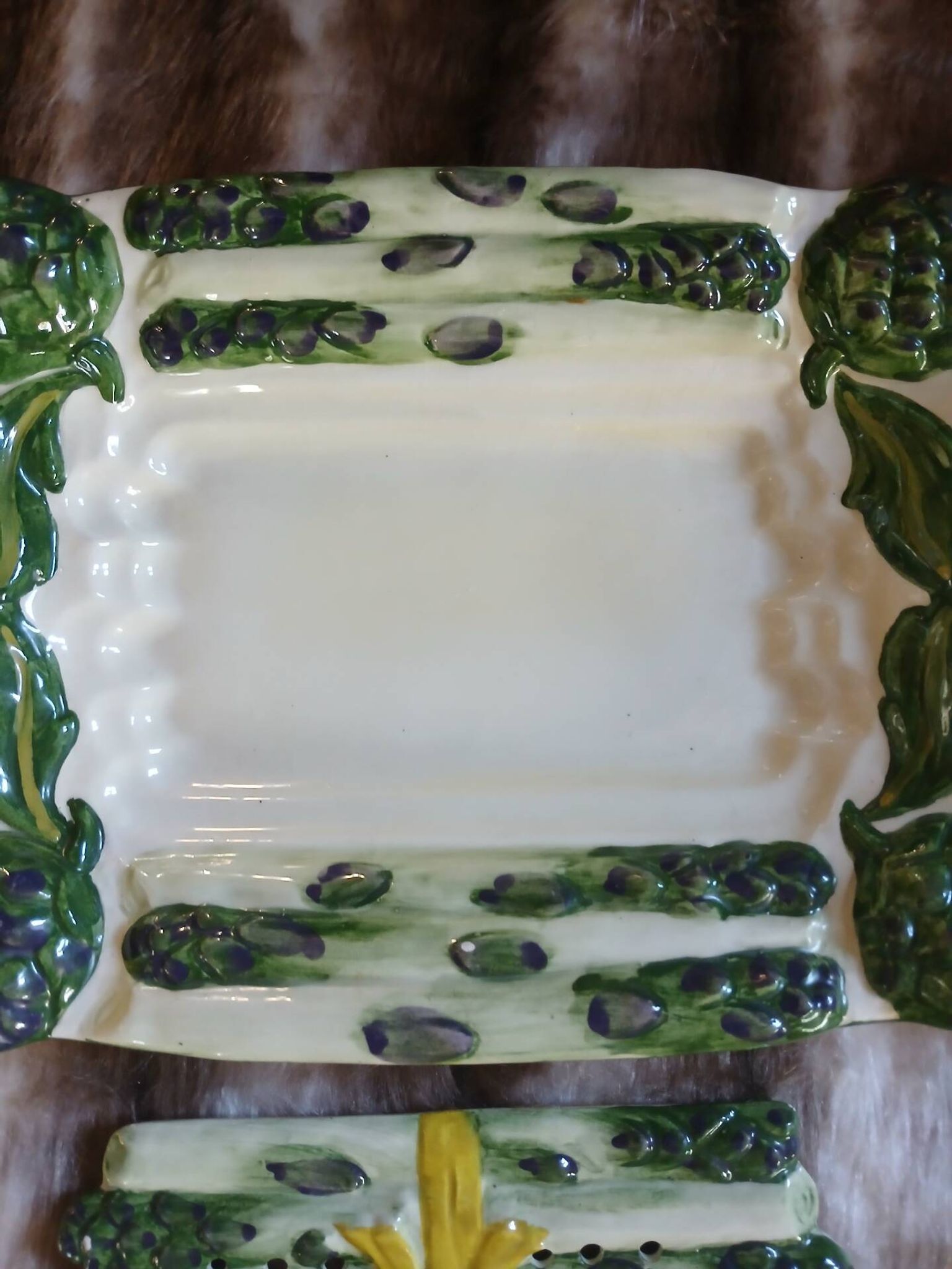 Old Vallauris slipware plate