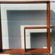 Danish sculptural teak shelf, 1968