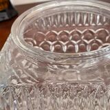 Vintage molded glass ceiling lamp