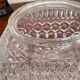 Plafonnier en verre moulé vintage