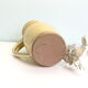 Glazed earth jug, Manziat pottery, rustic, vintage French