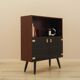 Danish Display Cabinet with Glass Doors and Contrasting Finish, 1970s