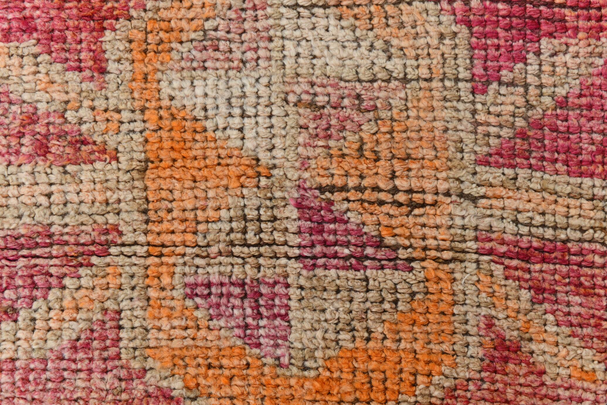 3x10 Turkish Red & Orange Vintage Runner Rug, 90x295Cm