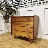 Vintage chest of drawers compass feet