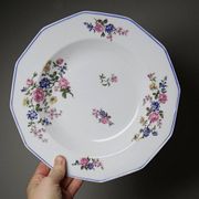 4 Bernardaud Limoges porcelain soup plates with floral decoration from the 1920s-1950s