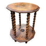 Table d’appoint en bois torsadé