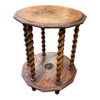 Table d’appoint en bois torsadé