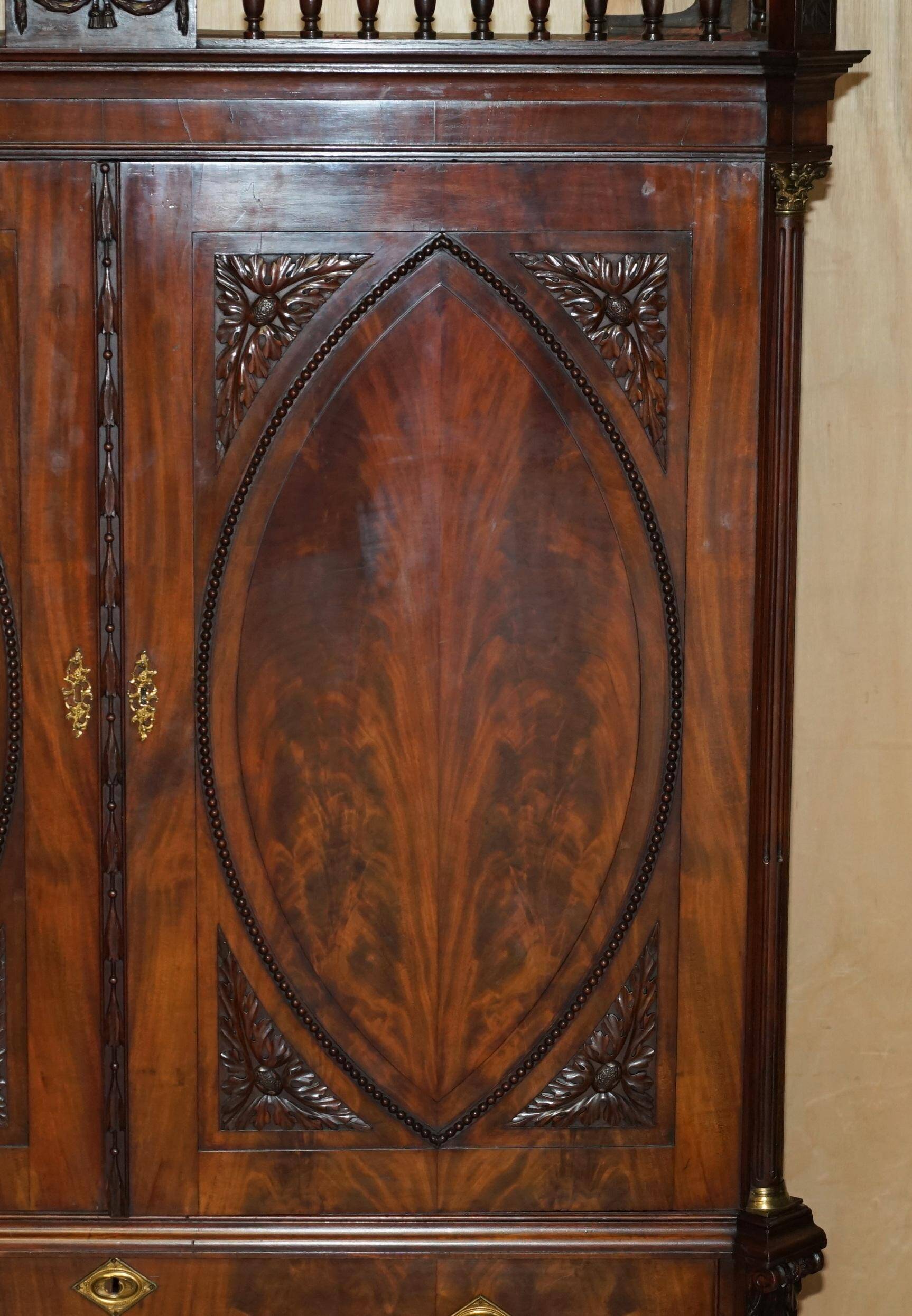 Thomas Chippendale Antique Linen Armoire 18th Century circa 1760