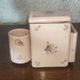 Storage pot with compartments for make-up and beauty products in old earthenware De Bruyn Fives Lille