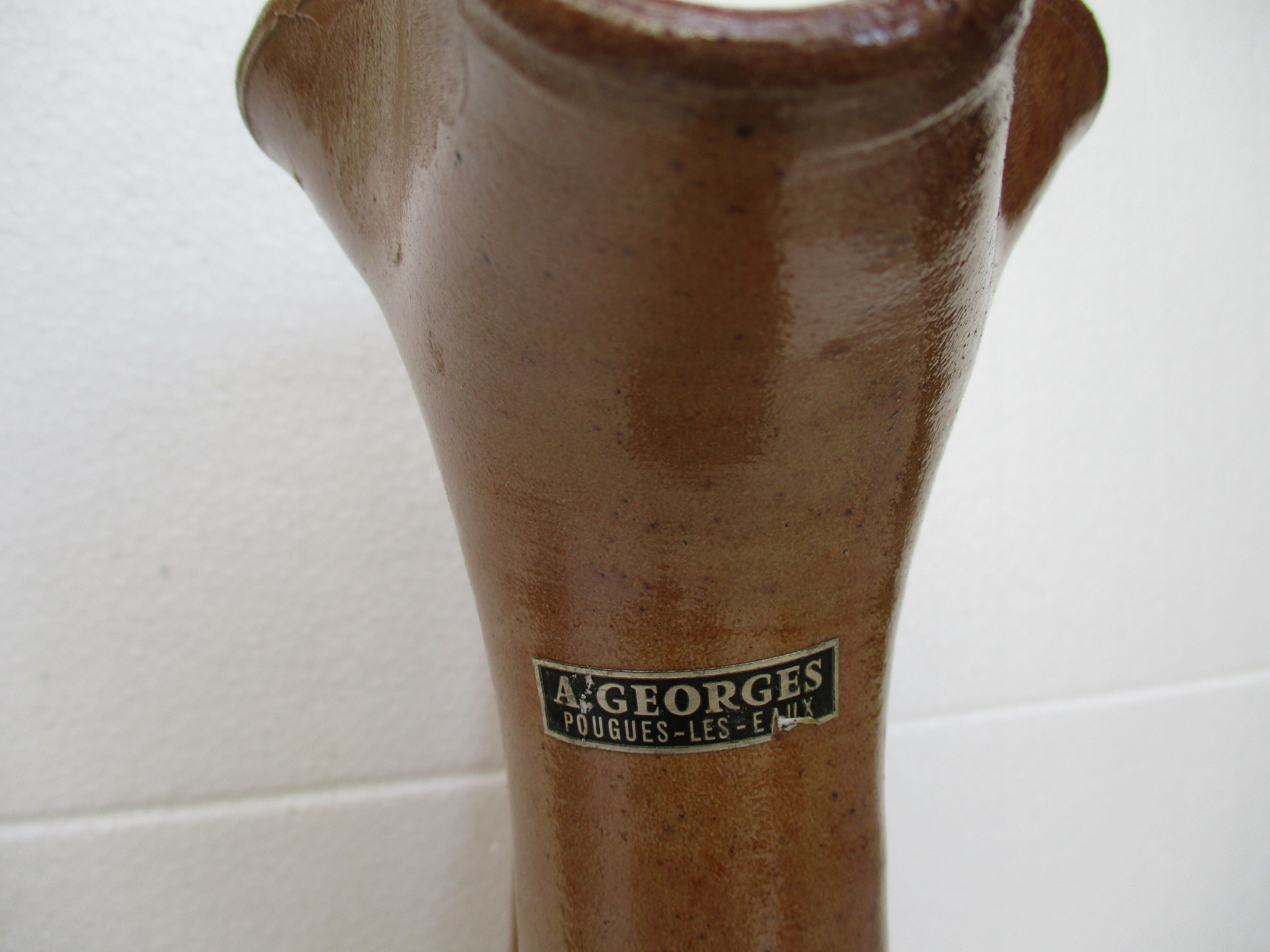 Large pitcher pitcher broc of the smence Georges Pougues the waters