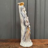 Virgin and Child in 18th century earthenware, AVMA marking