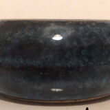 Small blue ceramic pot