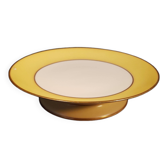 Piédouche plate in Limoges porcelain