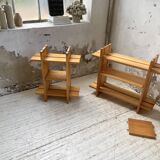 4 solid elm shelves Maison Regain