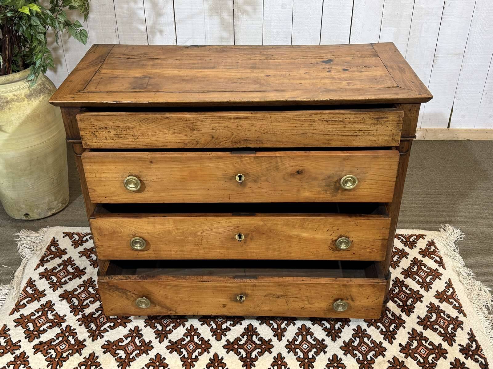 Commode Empire 19ème en merisier