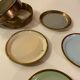 Sous-verres en verre de Grasoli en laiton