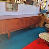 Scandinavian enfilade of the 70s, teak plated.