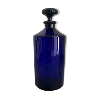 Old blue apothecary bottle