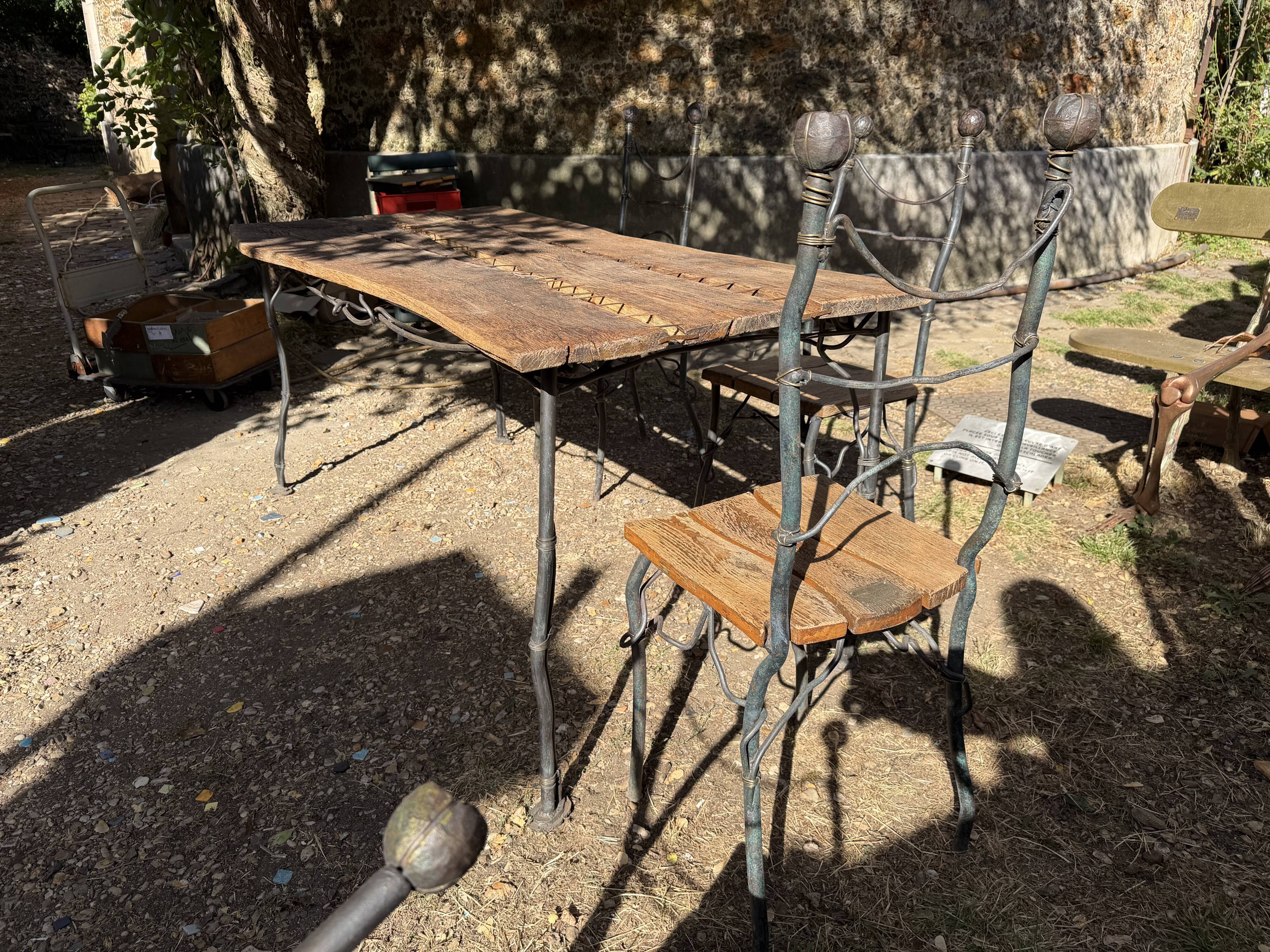 Patrick de Bruyn table and chair set