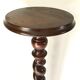 Side table in walnut turned 50s