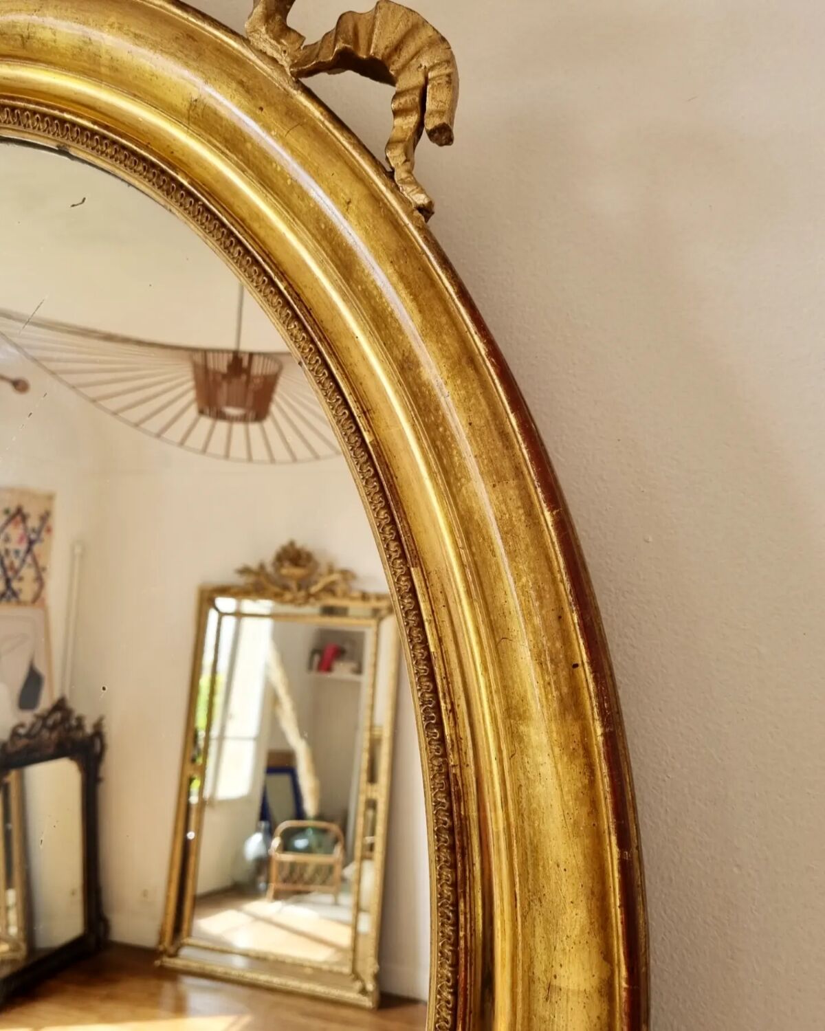 Oval mirror Louis XVI 102x75cm