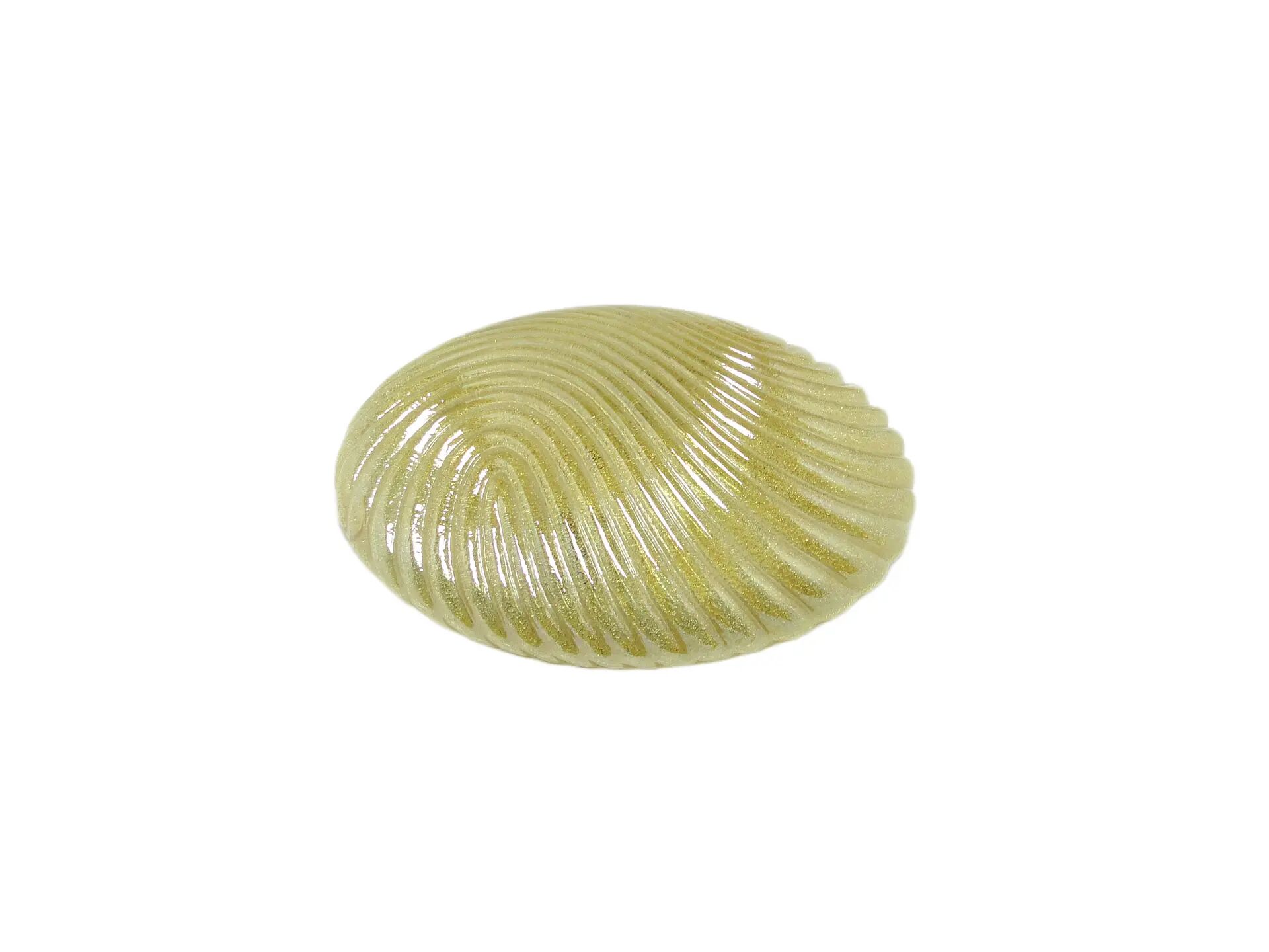 Mid-century modern ceiling lamp, yellow glass, Belgium, 1970s.