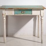 Table d’appoint à patine vert turquoise, c.1920