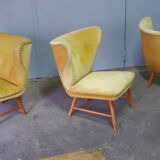 Yellow green trio of drivers at Danish flesh wing ears Elias Svedberg years 50/60