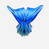 Large Murano Sommerso Vase 33cm - Cobalt Blue & Emerald - 2.8kg