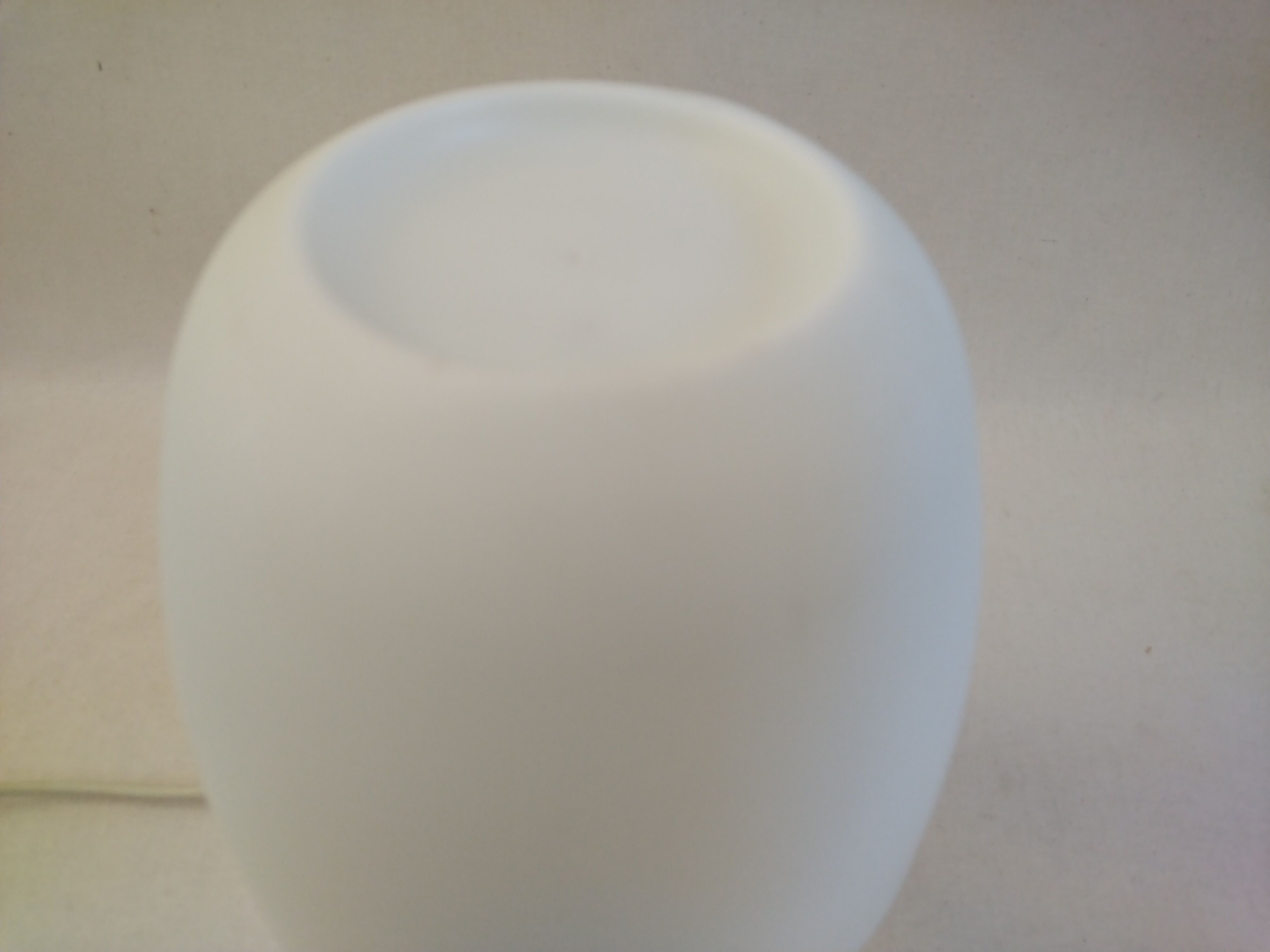 Vintage 60s collector's table lamp mushroom shaped white plastic