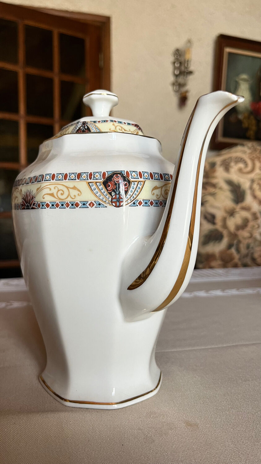 Old Limoges porcelain coffee service WG & Cie