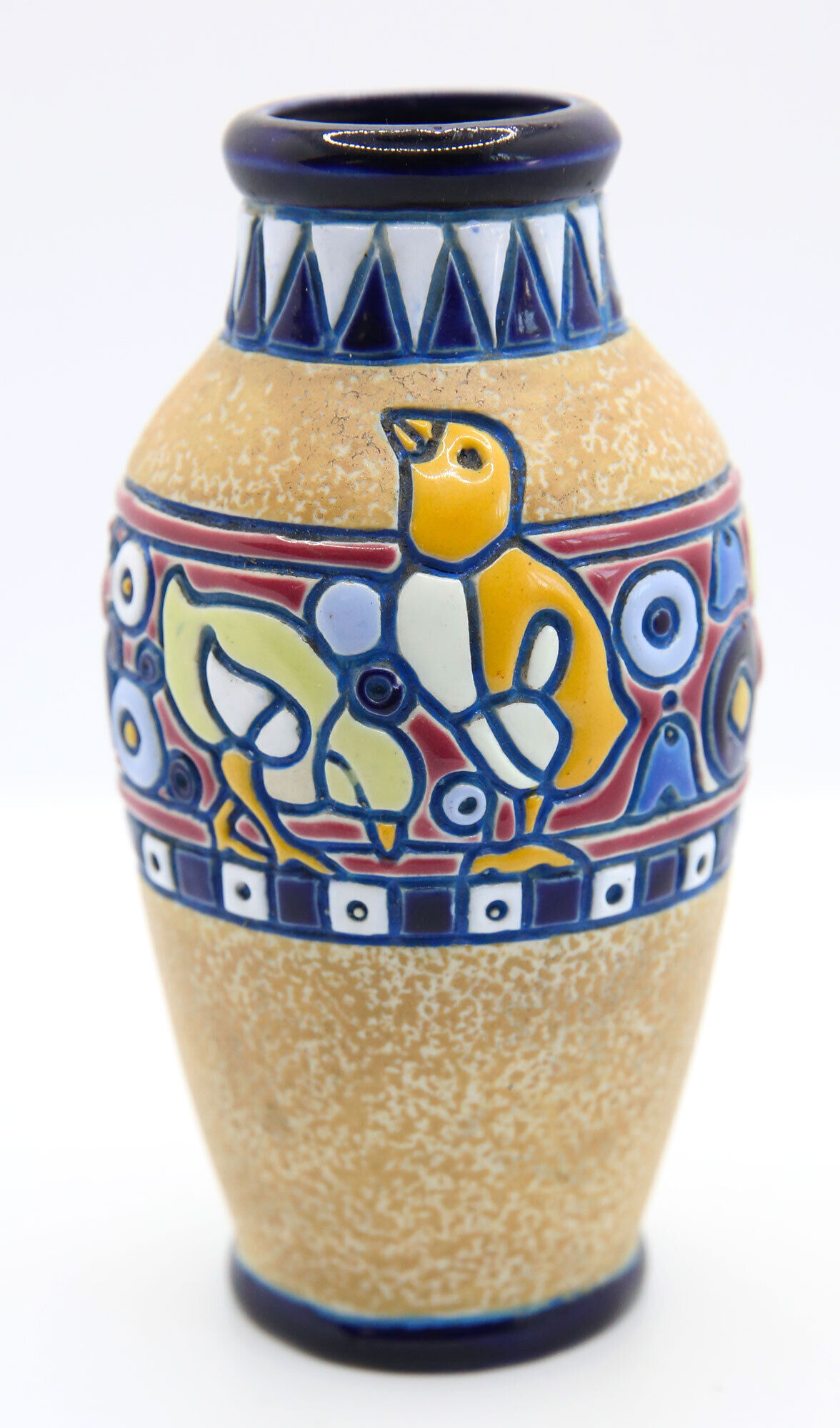 Amphora Art Deco vase in chick earthenware