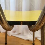 Paire chaises formica jaune