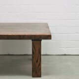 sturdy square vintage wenge coffee table