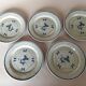 9 assiettes à dessert en porcelaine de Sologne