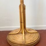 Vintage Rattan Parrot Coat Rack
