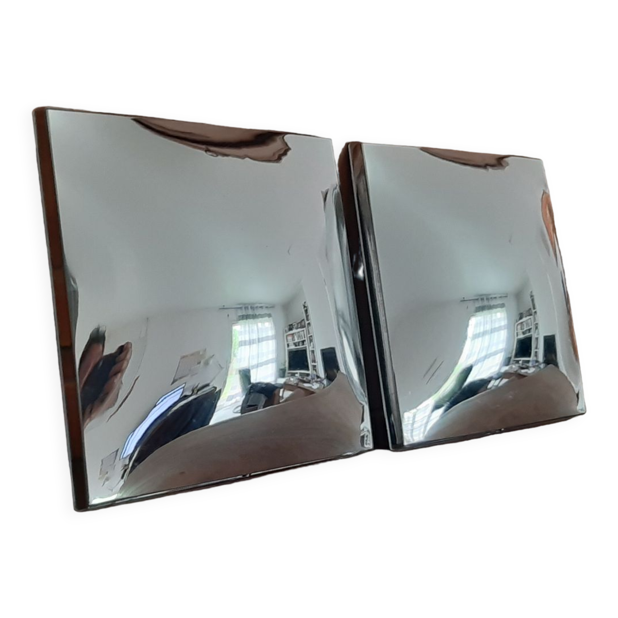 Pair of vintage mirrors made in slovenia