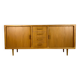 1960s Danish teak vintage buffet with sliding doors and drawers – Mid-Century Modern