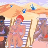 On the beach